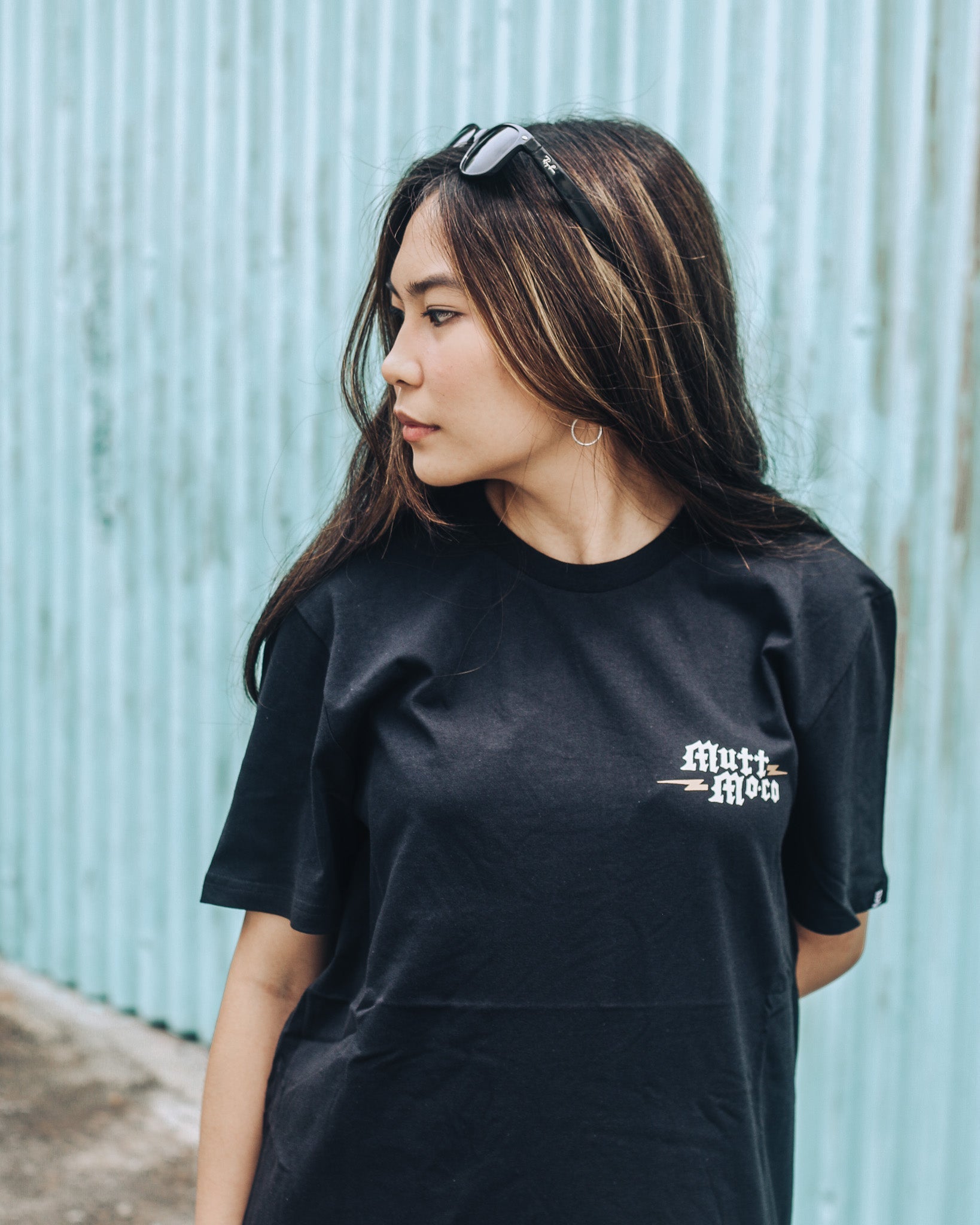 Auto Supply Short Sleeve Tee in Black