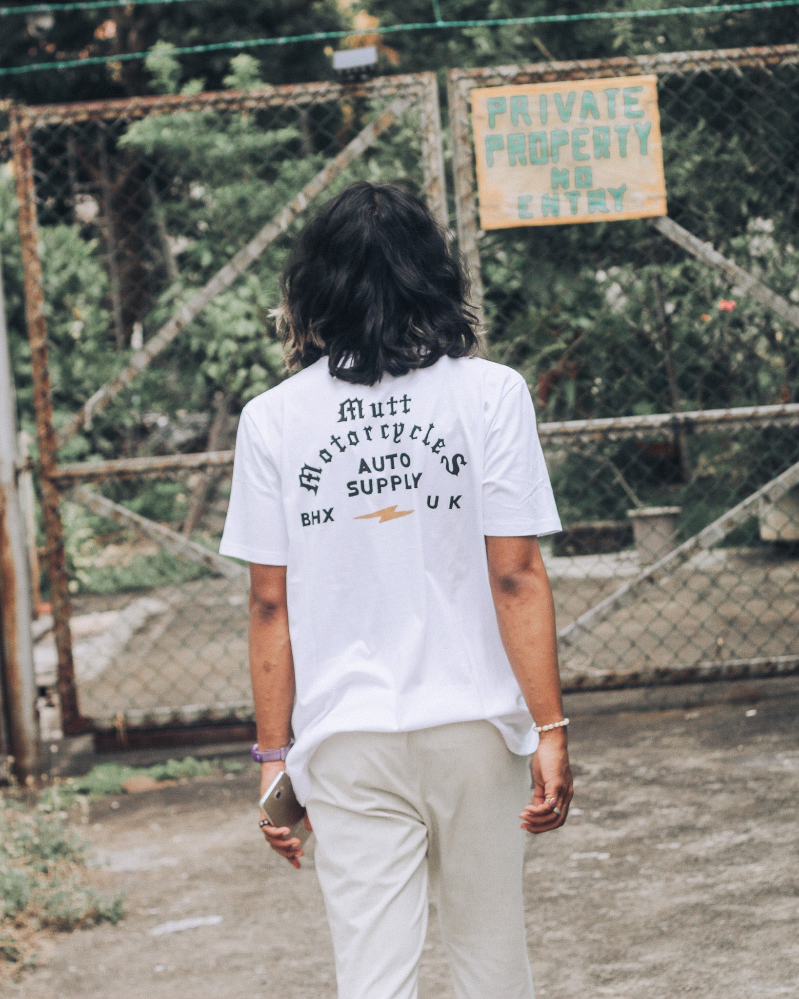 Auto Supply Short Sleeve Tee in White